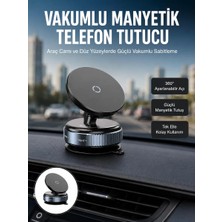Global Çok Yönlü Döner Başlıklı Vakumlu Araç Telefon Standı – Sert Yollarda Stabil Kullanım Yeni Nesil