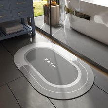 Netmarkt Banyo Paspası - Süper Emici Kaymaz Hızlı Kuruyan Lekeye Dayanıklı Halı - Dış Mekan Küvet Duş Odası Için Kolay Bakım 58 cm