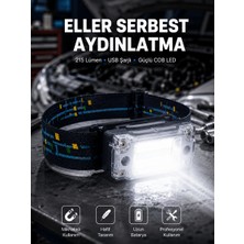 Str Store Kompakt LED Kafs Feneri USB Şarjlı Manyetik 2 Işık Modlu 215 Lümen Yeni Nesil