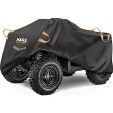 Haegs Atv Brandası, Atv Koruma Kılıfı, Örtüsü Su Geçirmez Dış Mekan Ağır Hizmet Tipi, 4 Mevsim (XXXL-255-110-120) - Siyah