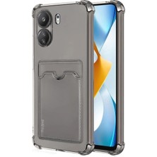 Str Store Xiaomi Redmi 13C Kılıf Kart Şeffaf Silikon - Şeffaf