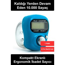 Wonara Yüzük Zikirmatik Dijital Tesbih Sayacı Parmak Tipi Elektronik Ayarlanabilir Silikon Kayışlı 10000 Hafızalı Kaldığı Yerden Devam Reset Tuşlu Otomatik Kapanma Özellikli Hediyelik Zikir Aparatı Mini
