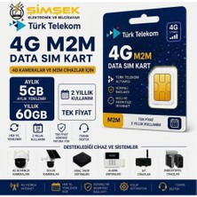 4g Data Sim Kart Aylık 5gb Yıllık 60GB Internet Tüm 4g Cihazlarla Uyumlu M2M
