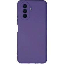 Str Store Huawei Nova Y70 Kılıf Nano Içi Kadife Silikon - Mor