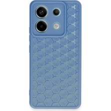 Str Store Xiaomi Redmi Note 13 Pro 5g Kılıf Petek Silikon Kapak - Mavi