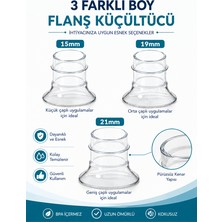 Babyhope Göğüs Pompası Kalkanı Silikon Flanş Küçültücü 15-19-21 mm 3'lü Set
