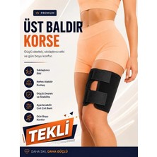 Ankaflex Medikal Üst Baldır Korsesi Uyluk Bandajı Dörtlü Kas Desteği Unisex Nefes Alabilir Neopren Kaymaz Diz Arkası Kas Sıkıştırma Kolluğu