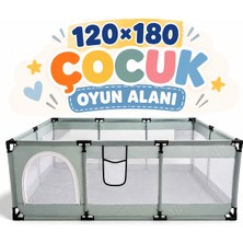 Missidea Gri Bebek ve Çocuk Oyun Parkı 120X180 cm