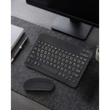 Bin1çeşit Bluetooth Klavye Mouse Seti Taşınabilir Wireless Bilgisayar Aksesuarı