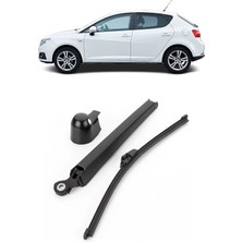 CME PARTS Seat Ibiza Hb 2013-2017 Uyumlu Makyajlı Kasa Arka Cam Silecek Kolu ve Süpürgesi Kapak Takım 1T0955707C