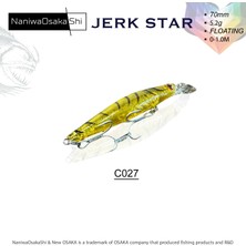 Naniwaosakashi Jerk Star 70MM 5.2gr Floating Maket Balık