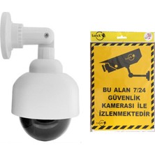 Happy Trend LR-E11S Caydırıcı Mobese Kamera - Bu Alan 7&24 Güvenlik Kamerası Ile Izlenmektedir Uyarı Ikaz Levhası