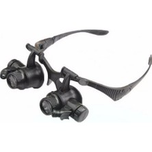 sbodurhome Nikula-Gözlük Modeli 10X 15X 20X 25X Lens,2led Işıklı,büyüteç