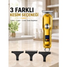 sbodurhome T Bıçaklı Erkek Tıraş Makinesi USB Şarjlı LED Göstergeli Turbo Özellikli Saç Sakal Kesme M