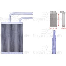 Wisco Kalorıfer Radyatoru Brazıng 199X159 mm Mıtsubıshı Lancer 7 1.3 1.6 2.0 Outlander 1 2.0 2.4 03 >