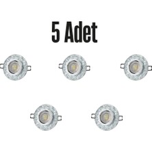Cata CT-6598 SİM cam spot ampülsüz led efekli 5 adet - 3 W LED Çerçeveli