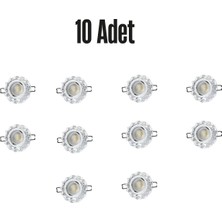 Cata CT-6595 KARANFİL cam spot ampülsüz led efekli 10 adet - 3 W LED Çerçeveli