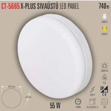 Cata CT-5665X-PLUS SIVAÜSTÜ LED PANEL ayarlanabilir spot 1adet - 55 W - Beyaz