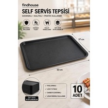 10 Adet Abs Self Servis Tepsisi 37X53CM Yemekhane , Fabrika , Lokanta , Cafe , Restaurant , Otel Için