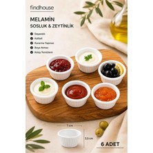 6 Adet 7x3,5cm Kırılmaz Çizgili Sosluk , Sunumluk , Lokumluk , Kahvaltılık , Çeyiz , Mutfak , Cafe ,restaurant , Otel Için