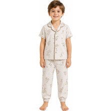 Haribo Lisanslı Gömlek Yaka Kısa Kollu Pijama Takımı