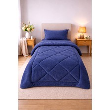 Omikra Wellsoft Tek Kişilik Düz Renk Yorgan Seti, 155 × 215 Cm, 2 Parça