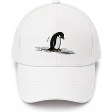 Feemels Penguen Nakışlı Unisex Şapka – Ayarlanabilir Baseball Cap