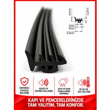 MAKPLASTİK FİTİL PROFİL M O68.3 Alüminyum Doğrama Kanat Kasa Cam Fitili 10 Metre Siyah