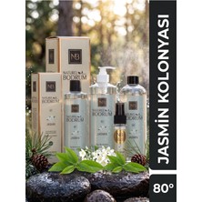 Jasmin ( Yasemin ) Kolonya Mega Aile Seti (1 Litre + 500 ml + 400 ml + 60 Ml) 4'lü Paket %80 Alkollü