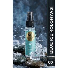 Blue Ice Kolonya 60 ml Sprey Buzlu Ferah Cep Boy Seyahat Hediyelik %80 Alkollü