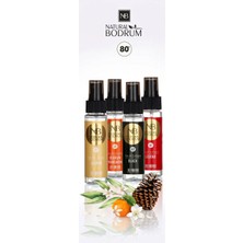 Seyahat Boy Kolonya Keşif Seti 4X60 ml Sprey (Legend + Black + Mandarin + Jasmin) %80 Alkollü