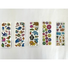 Searock Çocuk Kabartmalı Sticker Seti 5'li ve 10'lu Paket