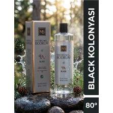 Black Kolonya 400 ml Dökmeli Amber Vanilya Aile Boy Misafir Ikramı %80 Alkollü