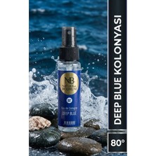 Deep Blue Kolonya 60 ml Sprey Akuatik Sitrus Cep Boy Seyahat Hediyelik %80 Alkollü