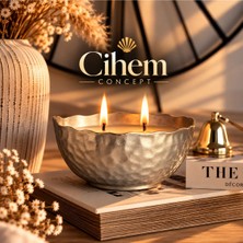 Cihem Concept Titanyum Silver - Yoğun Vanilya Esanslı Mum
