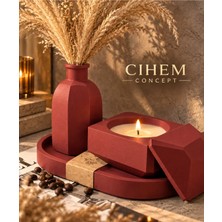 Cihem Concept Vazo ve Vanilyalı Mum Seti