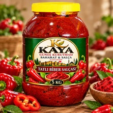 Kaya Baharat&Salça Kaya Güneş Kurutması Tatlı Biber Salçası 5 kg – Gaziantep Yöresel Lezzeti