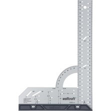 Happy Trend Evrensel Açı 5205000 / Açı Ölçer, 300 mm Kenar Uzunluğu, 90° Durdurma Açısı ve Çıkarılabilir Açılı Ray ile Hassas Işaretleme ve Çizim Için