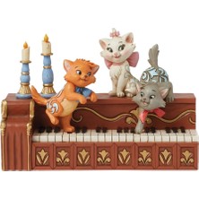ENESCO Aristocats Kittens Piano Lisanslı Figür Biblo