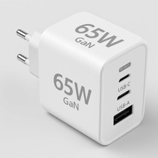 Happy Trend 65W 3.1A 3 Usb,2 Pd 20W Çoklu USB Şarj Cihazı 5 Port Hızlı Akıllı Priz