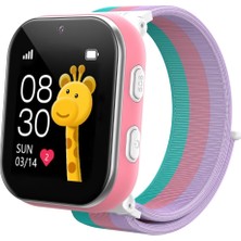 KW15 Gps 4g Akıllı Çocuk Saati - Görüntülü Görüşme & Sos - 3 Adet Değiştirilebilir Çerçeve (Beyaz)