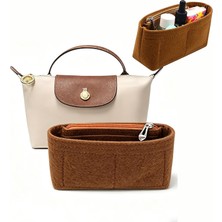Happy Trend Çanta Düzenleyici Ekleme Keçe Çanta Düzenleyici Fit Gg Marmont Matelasse Omuz Çantası Saklama ve Bitirme Iç Çanta Ekleme Düzenleyici Longchamp Mini, Kahve Için