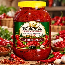 Kaya Baharat&Salça Kaya Güneş Kurutması Acı Biber Salçası 5 kg – Gaziantep Yöresel Lezzeti