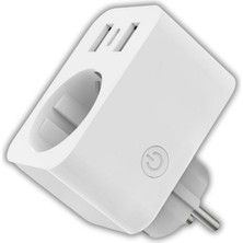 Happy Trend USB Type-C Akıllı Tekli Priz, Wifi Ble, Google Home ve Amazon Alexa Uyumlu, Uzaktan Kontrol,