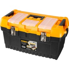 Happy Trend Mt-22 Organizerli Klasik Metal Kilitli Takım Çantası, Polipropilen, Siyah Sarı, 22 ''