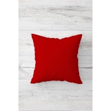 Mabelme Store Prime Pelangi Renkli Kalpler ve Düz Tema Kombin Gizli Fermuarlı Kırlent Kılıfı Koltuk Yastık Kılıfı TAKIM(4ADET), Fuşya-Beyaz 45 x 45