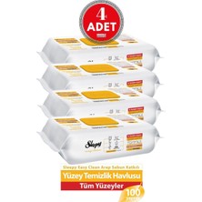 Happy Trend Yüzey Temizleme Havlusu Arap Sabunlu 100'LÜ 4 Adet