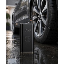 Str Store Kablosuz Lastik Şişirme Kompresörü Dijital Ekranlı Powerbank Özellikli Hava Pompası