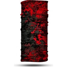 Happy Trend Boya Desenli Bandana Boyunluk - Çok Amaçlı, Esnek Yüz Maskesi, Spor Outdoor, Kafa Bandı, Erkek ve Kadın Için