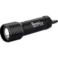 Practika Cep Feneri Zoomlu 10 cm Güçlü LED Elde Taşıma Av Kamp 5 Adet